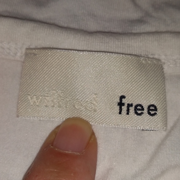 Wilfred Free Bair Tie-Front T-Shirt Dress, White, Size Extra Small, XS - Picture 6 of 8